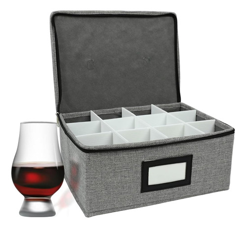 Hurzmoro Caja De Almacenamiento Para Vaso De Whisky,12 Sopor
