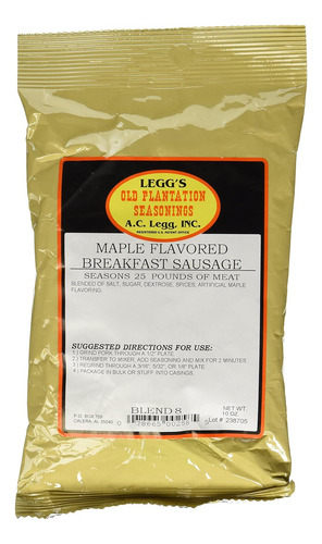 Salchicha De Desayuno Con Sabor A Arce Ac Legg