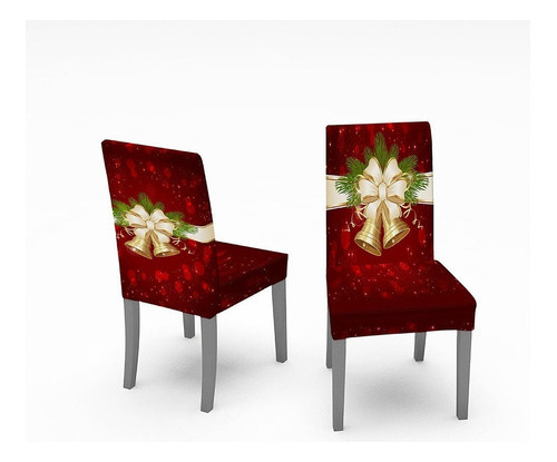 6x Cubre Sillas Navidad Funda Santa Claus Noel Cubresillas