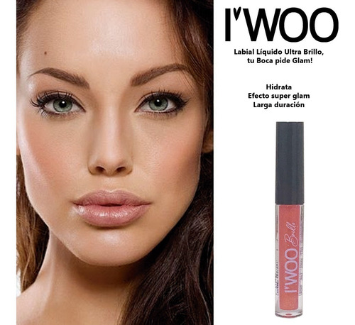Imagen 8 de 8 de Brillo Labial Con Aplicador Glam Iwoo