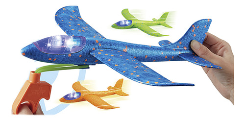 Avion Planeador Soft Con Lanzador Y Sonido