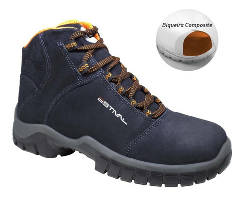 Bota De Segurança Dark Sapphire Estival Bico De Composite/ca