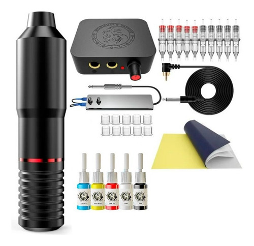 Kit Maquina Tatoo Profesional Accesorios