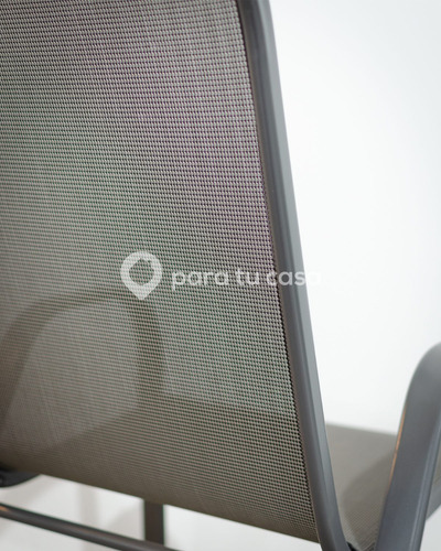 Imagen 4 de 10 de Juego De Jardin Sillas Sillones Mesa 7 Piezas Gris