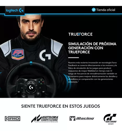 Logitech G923 - Volante con palanca de cambios Driving Force y pedales para  PS5, PS4 y PC, con cubierta de volante de cuero genuino