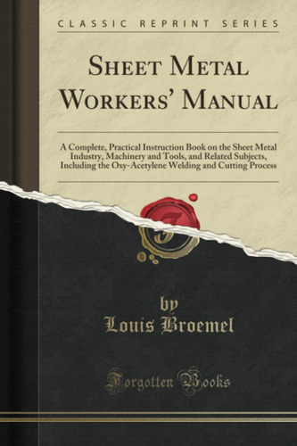 Libro:  Sheet Metal Workersø Manual (classic Reprint)