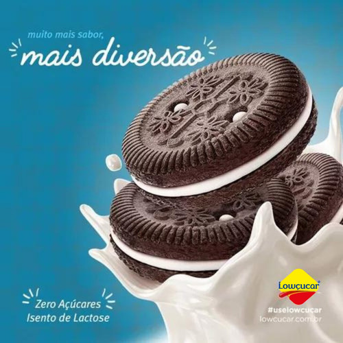 Biscoito Recheado Lowçucar 120g Sabores Diversos Kit Com 16