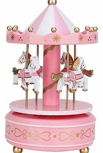 Merry Go Round Caja De Música Carrusel Caballo Caja De...