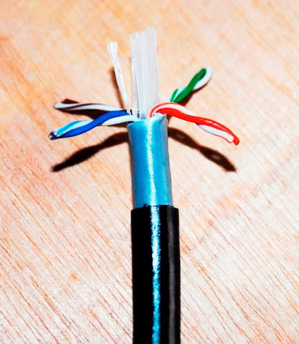 Cable Utp Doble Forro Exterior Cat6 Cal23 Negro 305mts B22