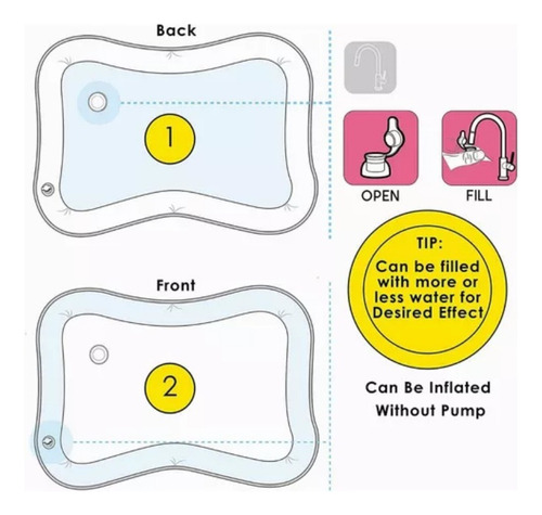 Cojín De Agua Inflable Para Bebés En Etapa Temprana