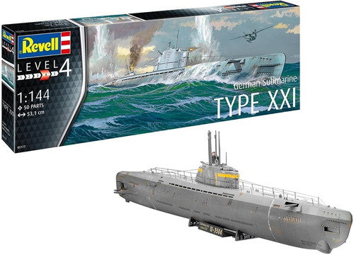 U-boot German Submarine Type Xxi 1/144 Revell