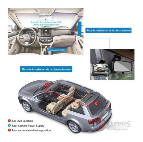 Camara Frontal Dvr 1080p Ford Contour 95/99 2.0l