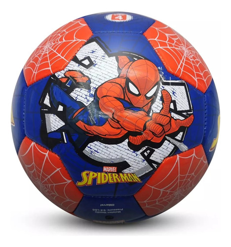 Bola Futebol Infantil Marvel - Tam 4 Cor Azul/vermelho