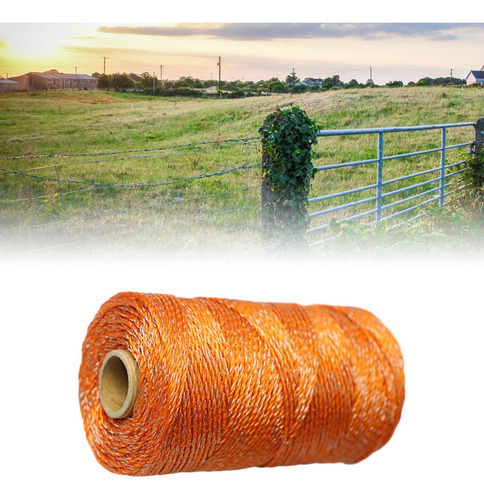 Cuerda De Alambre Para Cerca Eléctrica, Color Naranja,