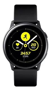 Samsung Galaxy Watch Active (Bluetooth) 1.1" caja 40mm de aluminio negra, malla negra de fluoroelastómero y bisel black SM-R500