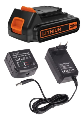 Cargador 20 V + Batería 20 V Black Decker 