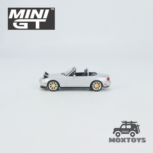 Mini Gt Mazda Miata Mx-5 (na) Versión Tuneada Silver Lhd, Mo