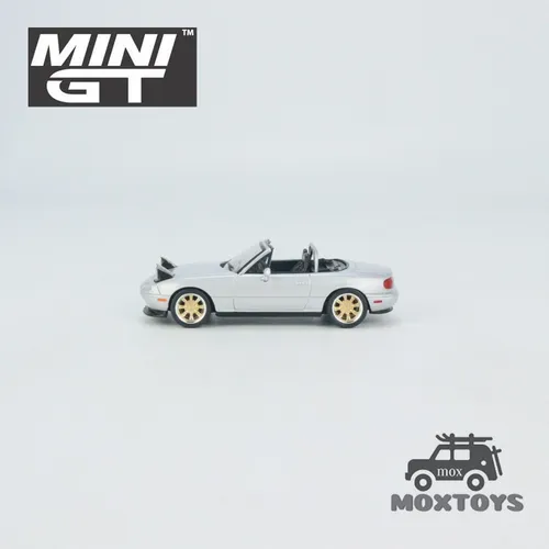 Mini Gt Mazda Miata Mx-5 (na) Versión Tuneada Silver Lhd, Mo