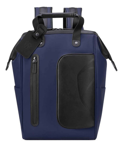 Mochila Portanotebook 14 Impermeable Delsey Peugeot Voyages Color Azul