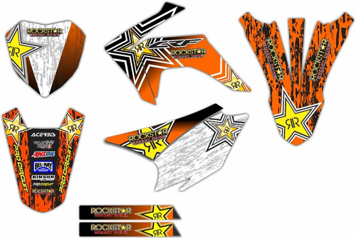 Imagen 3 de 8 de Kit De Stickerts En Vinil Para Moto Honda Crf 230 Mod: 006