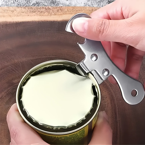 Abrelatas Manual Acero Inoxidable Con Mango Ergonómico