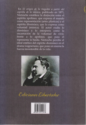 El Origen De La Tragedia. Nietzsche. Nuevo. Centro/congreso