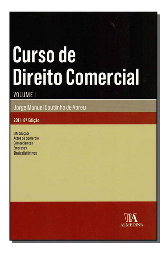 Libro Curso De Direito Comercial Vol I 08ed 11 De Abreu Jorg