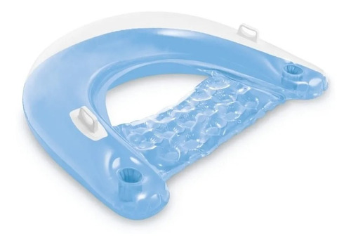 Colchoneta Inflable Intex Pileta Asiento Flotante 152x99  Cm