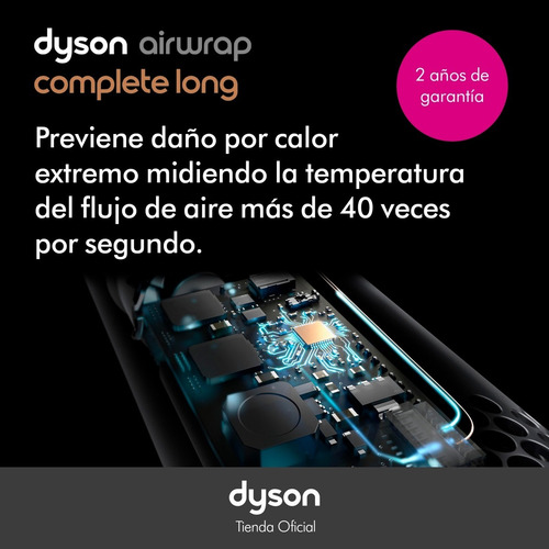 Multiestilizador Dyson Airwrap Complete Long | Níquel/cobre