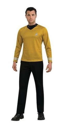 Camisa Película De Star Trek Oro, Xl Traje Adulto.