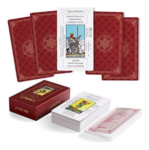 Erbacan Beginner Tarot Cards Deck-tarot Cards Con Significad