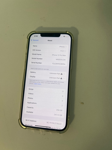 Apple iPhone 12 Pro Max (256 Gb) - Plata (Usado)