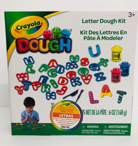 Crayola Set De Masas Grande Con Letras Plasticas Kreker