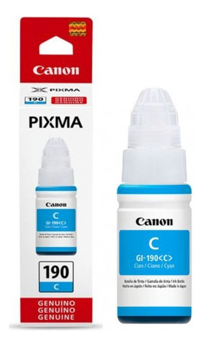 Botella Tinta Original Pixma Gl-190c Azul 70ml Nueva