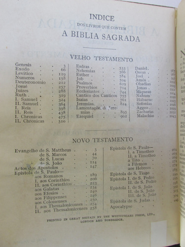 Biblia Antiga Rara Ano 1948 - Segundo O Original - Seculo 19