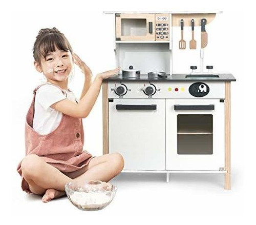 Cocina De Juguete - Robotime Pretend Wooden Kitchen Playset 