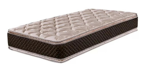 Imagen 1 de 2 de Colchón 1 1/2 plaza de espuma Cannon Espuma Exclusive beige y marrón - 90cm x 190cm x 29cm con doble pillow top
