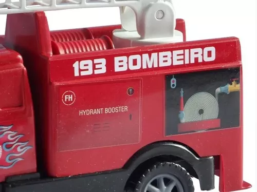 CAMINHÃO MINI TRUCK BOMBEIRO BRINQUEDO DE PLASTICO