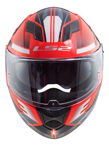 Casco Integral Ls2 Ff320 Shadow Rojo C/lentes