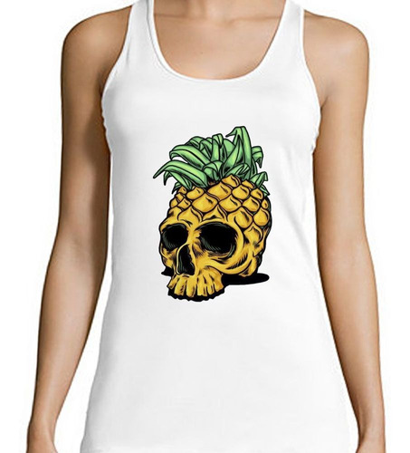 Musculosa Anana Piña Calavera Rock