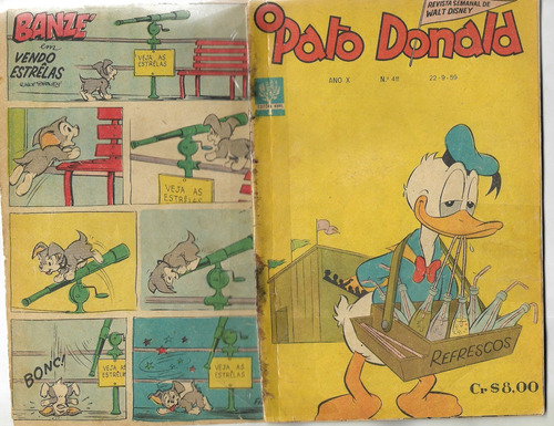Gibi: Pato Donald Nº 411 - A Mina Misteriosa ( Ed. Abril - Setembro De 1959 ) Super Raridade