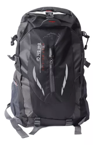 Mochila Impermeable 50l Para Senderismo Montañismo Negro