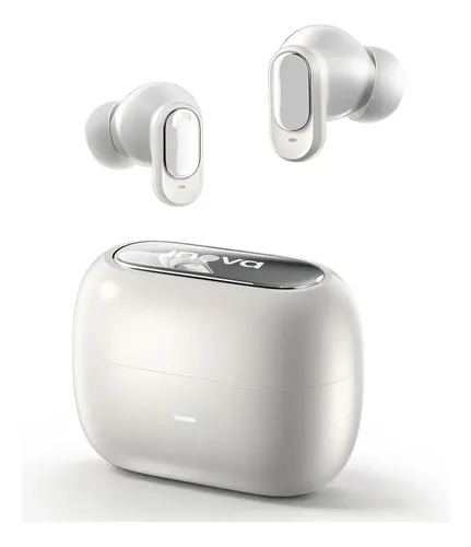Fone de Ouvido Bluetooth 6.0 Sem Fio TWS In-ear com Cancelamento de Ruído IPX5 Branco
