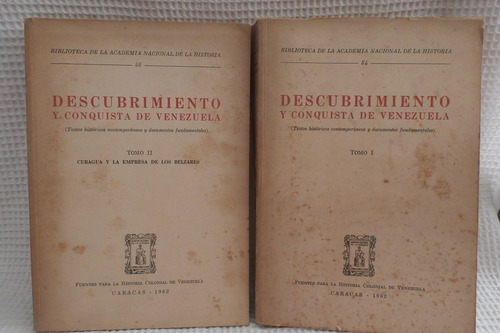 Libro Descubrimiento / Conquista De Vzla