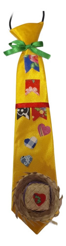 Gravata Caipira Acetinada Infantil Junina Customizada 
