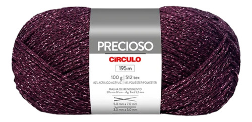 Fio Precioso Círculo - Lã Com Brilho - 100g 195m Tex 512 Drama