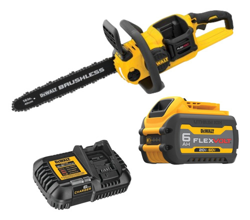 Kit Electrosierra 60v  Dewalt Dccs670b+ Bateria + Cargador 