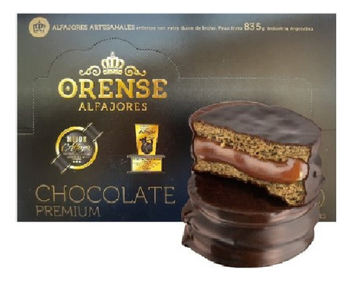 Alfajor Orense De Chocolate Premium X 12 Unidades