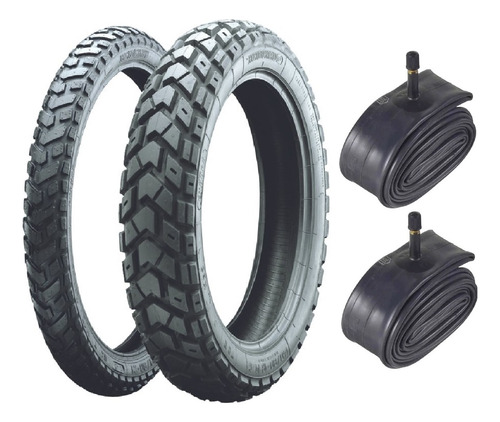 Par Pneu Metzeler 90/90-21 + 120/80-18 Xre300/lander +camara