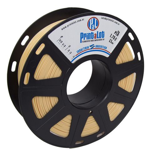 Imagem 1 de 5 de Filamento 3d Pla Printalot 1kg 1,75mm - Bege